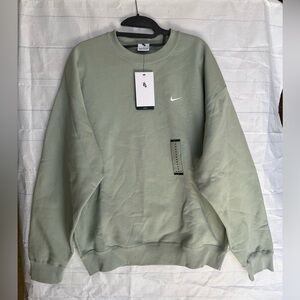 Nike Solo Swoosh Fleece Crew Sweatshirt DX1361-370 Men Medium Nike Men's